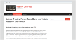 Desktop Screenshot of desert-conflict.org