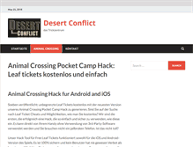 Tablet Screenshot of desert-conflict.org